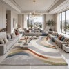سجاد برسن نقش كوري تركي 9710A رصاصي مقاس 50*80