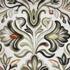 سجاد برازيل نقش كوري تركي A138A كريم اخضر مقاس 250*350