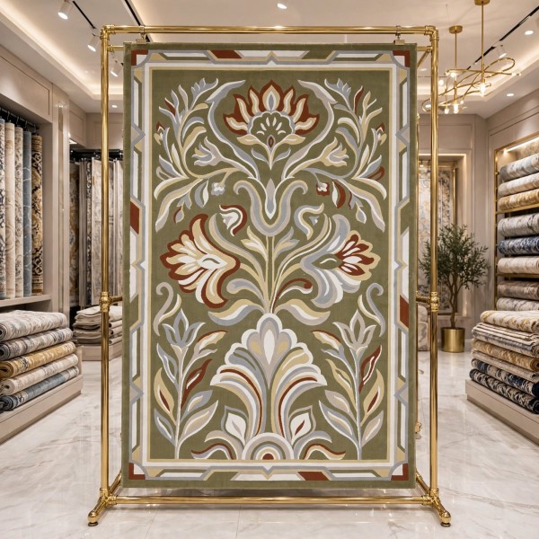 BRAZIL Rug Korean Turkish Design A138A GREEN 80*150