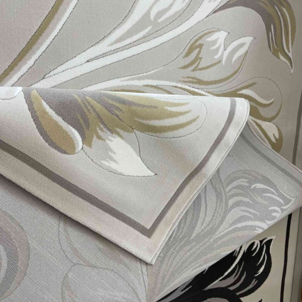 LORIN Turkish Rug Korean Design A404A cream Light beige - 250x350 cm Elegant majlis carpet