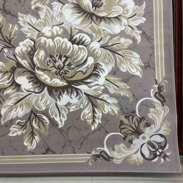 LORIN Turkish Rug Korean Design A406A Beige Cream - 400x600 cm Royal Majlis Carpet