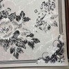 سجاد نقش كويتي تصميم كوري لورين تركي A406A رصاصي كريم - مقاس 80*150 سم سجادة صغيرة