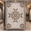سجاد تصميم كوري تركي لورين A419A كريم بني - مقاس 100*200 سم سجادة مدخل