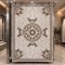 سجاد تصميم كوري تركي لورين A419A كريم بني - مقاس 100*200 سم سجادة مدخل