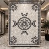 LORIN Turkish Rug Korean Design A419A GREY CREAM - 50x80 cm Small Mat