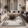 LORIN Turkish Rug Korean Design A419A GREY CREAM - 50x80 cm Small Mat