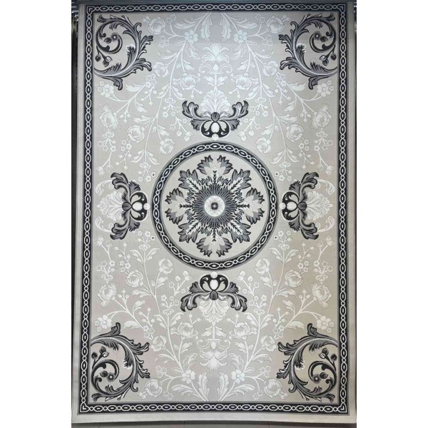 LORIN Turkish Rug Korean Design A419A GREY CREAM - 50x80 cm Small Mat