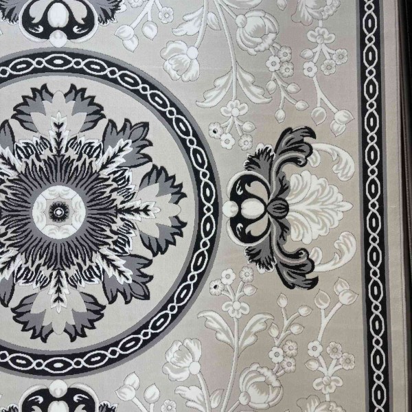 LORIN Turkish Rug Korean Design A419A GREY CREAM - 50x80 cm Small Mat