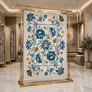 Ramada Rug Korean Turkish Design A335A Dark blue 50*80