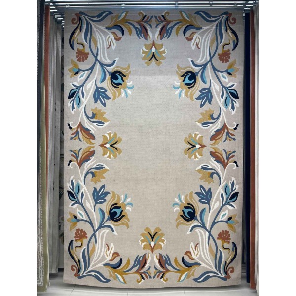 سجاد ريان تركي نقش كوري كلاسيكي A172A بيج - مقاس 50*80 سم دعاسة صغيرة