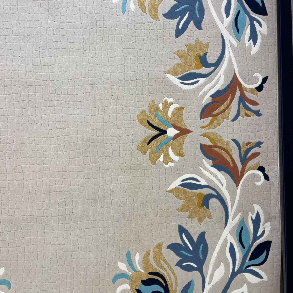 سجاد ريان تركي نقش كوري كلاسيكي A172A بيج - مقاس 50*80 سم دعاسة صغيرة