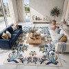 سجاد ريان تركي نقش كوري A172A سماوي غامق - مقاس 250*350 سم