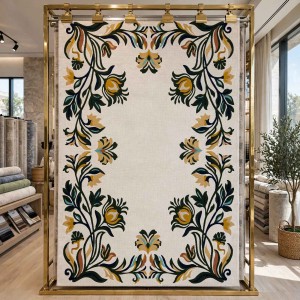 Rayyan Turkish Rug Korean Design A172A green - 100x200 cm Area Rug