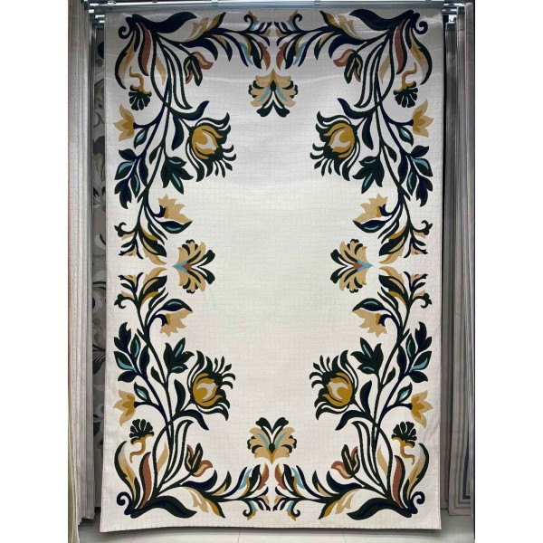 Rayyan Turkish Rug Korean Design A172A green - 100x200 cm Area Rug