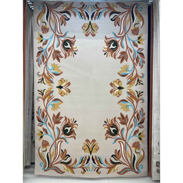 Rayyan Turkish Rug Korean Design A172A KREMIT - 400x500 cm Jumbo Carpet