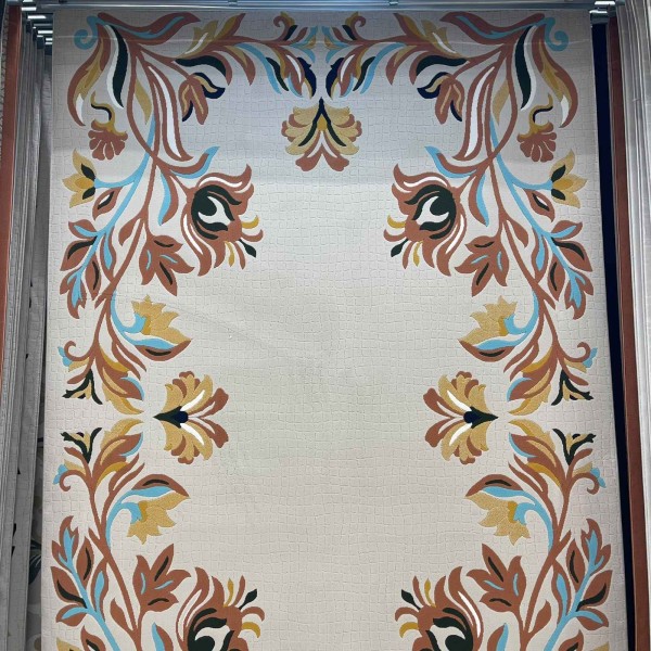 Rayyan Turkish Rug Korean Design A172A KREMIT - 400x500 cm Jumbo Carpet