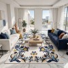 Rayyan Turkish Rug Korean Design A172A navy - 400x600 cm Royal Majlis Carpet