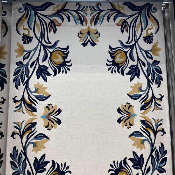 Rayyan Turkish Rug Korean Design A172A navy - 400x600 cm Royal Majlis Carpet