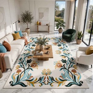 Rayyan Turkish Rug Korean Design A172A TURKUAZ - 250x350 cm Majlis Carpet