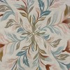 SUMMER Turkish Small Rug 43641A Korean CREAM AQUA 50x80 cm - Doormat & Bedside Rug