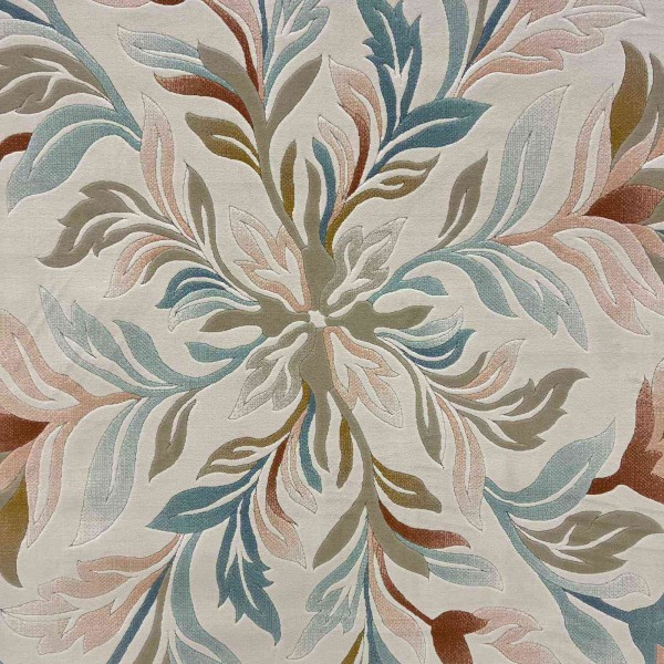 SUMMER Turkish Small Rug 43641A Korean CREAM AQUA 50x80 cm - Doormat & Bedside Rug