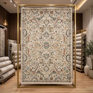 Turkish SUPER BUHIMI Rug A213A cream Size 200*300