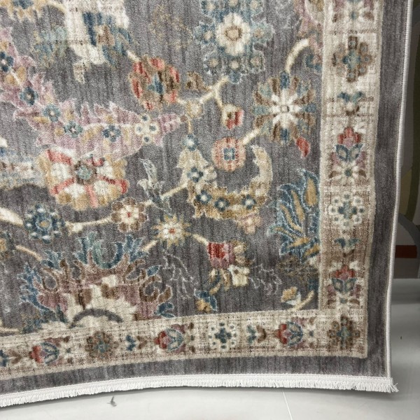 سجاد سوبر بوهيمي تركي A213A رصاصي مقاس 80*150