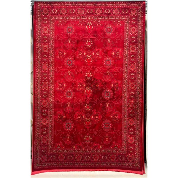 سجاد تركي بخارى تبريز افغاني 9620K عنابي مقاس 300*400