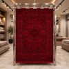سجاد تركي بخارى تبريز افغاني 9431K عنابي مقاس 50*80