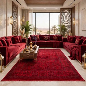 سجاد تركي بخارى تبريز افغاني 9431K عنابي مقاس 400*600