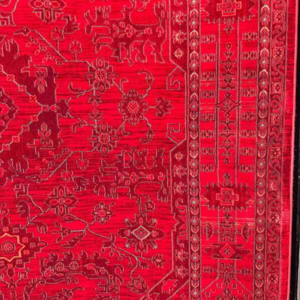 سجاد تركي بخارى تبريز افغاني 9431K عنابي مقاس 50*80