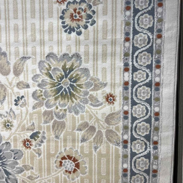 Turkish VELOURA Rug A346S Sky BLUE Size 100*300