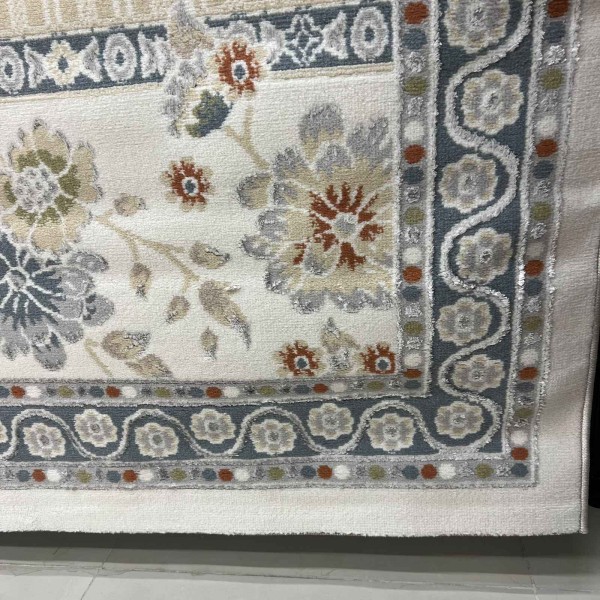 Turkish VELOURA Rug A346S Sky BLUE Size 100*300