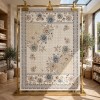 Turkish VELOURA Rug A346S Sky GRAY Size 150*220
