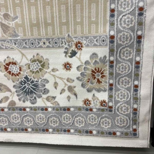 Turkish VELOURA Rug A346S Sky GRAY Size 150*220