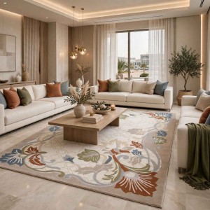 Turkish VELOURA Rug A339S Sky BEIGE Size 100*300