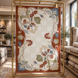 Turkish VELOURA Rug A339S Sky TILE Size 100*300