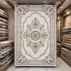 Turkish VELOURA Rug A451A Sky BEIGE Size 50*80