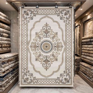 Turkish VELOURA Rug A451A Sky BEIGE Size 50*80