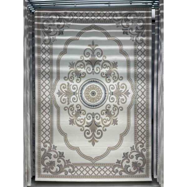 Turkish VELOURA Rug A451A Sky BEIGE Size 50*80