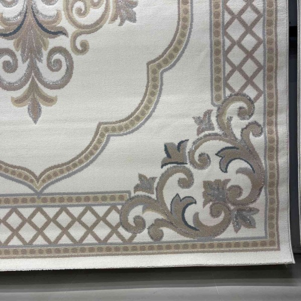 Turkish VELOURA Rug A451A Sky BEIGE Size 50*80