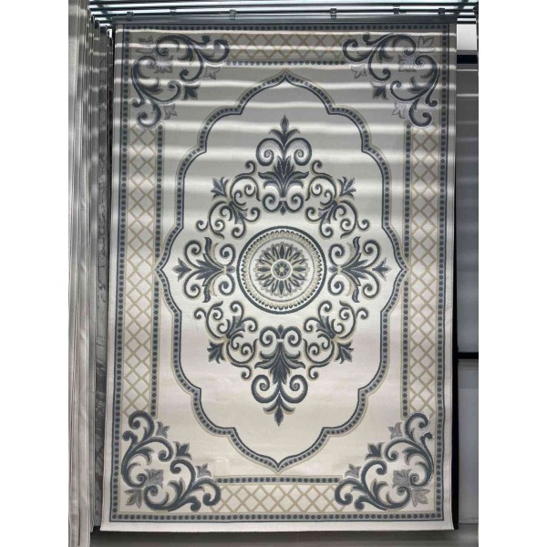 Turkish VELOURA Rug A451A Sky BLUE Size 300*400