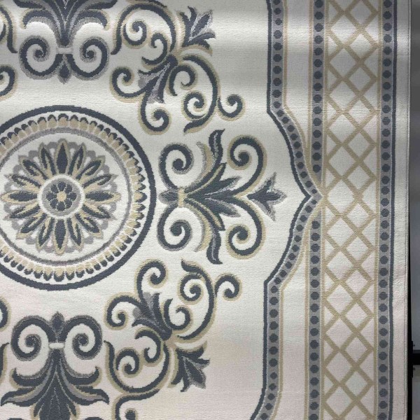 Turkish VELOURA Rug A451A Sky BLUE Size 300*400