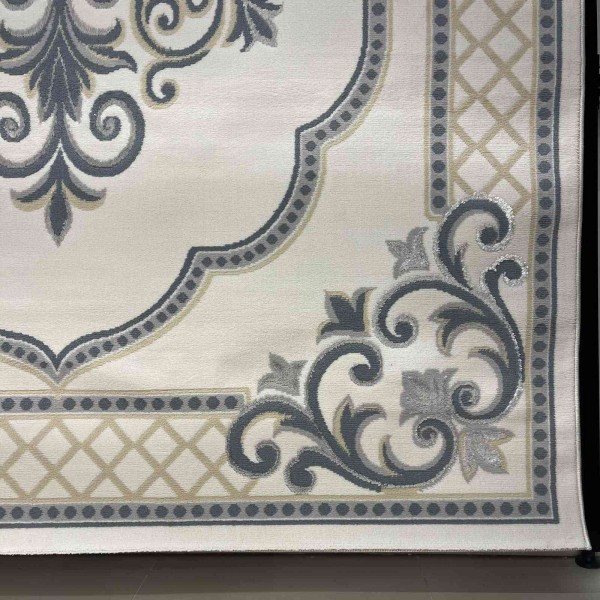 Turkish VELOURA Rug A451A Sky BLUE Size 300*400