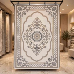 Turkish VELOURA Rug A451A Sky GRAY Size 50*80