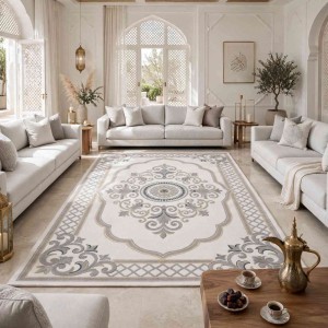 Turkish VELOURA Rug A451A Sky GRAY Size 50*80