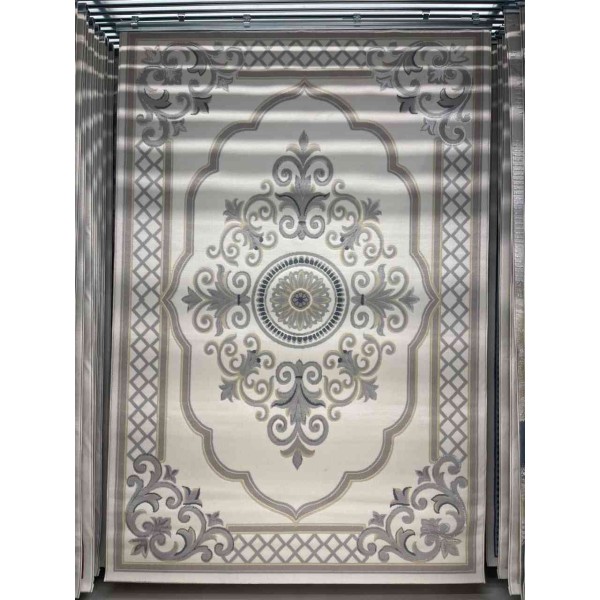 Turkish VELOURA Rug A451A Sky GRAY Size 50*80