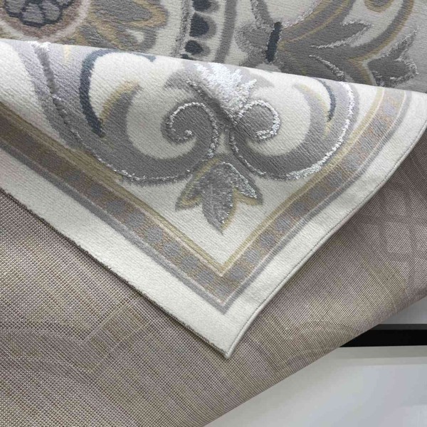 Turkish VELOURA Rug A451A Sky GRAY Size 50*80