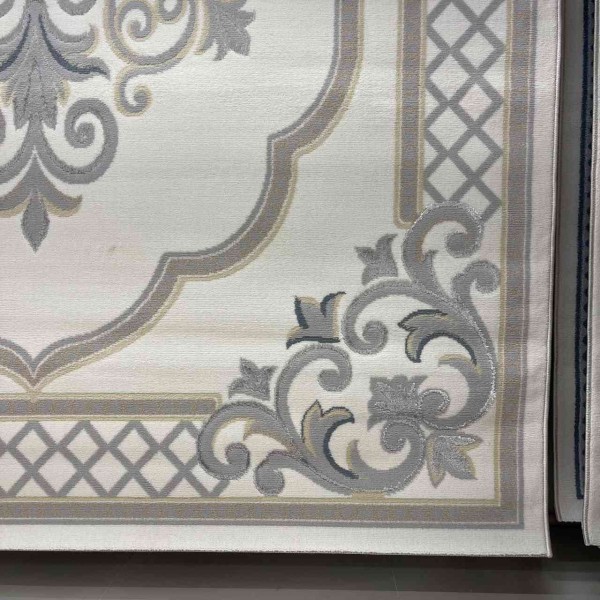 Turkish VELOURA Rug A451A Sky GRAY Size 50*80