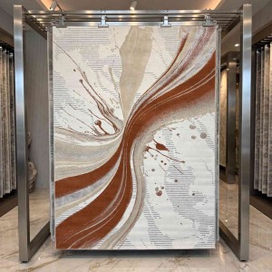 Turkish VELOURA Rug A451A Sky TILE Size 150*220